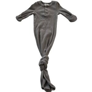 Mebie Baby Ribbed Knotted Gown